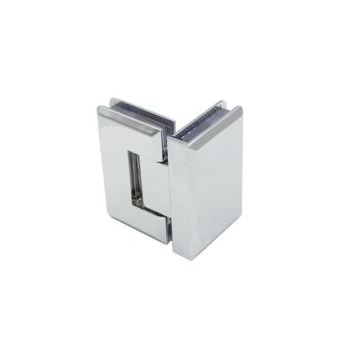 China 5mm Thickness PSS Finish Glass Shower Door Hinge Clamp 90D For Shower Room for sale