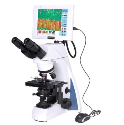 China 5.0MP wifi high resolution digital camera LCD screen microscope with software for lab hospital reserch and education use for sale