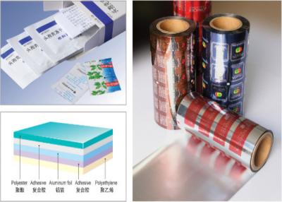 China PET AL PE 3- Layers Blister Packaging Materials Laminated Composite Aluminum Foil for sale