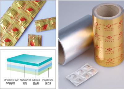 China Strip Packing Aluminum Foil Soft Easier Tear Blister Foil For Bag Packaging for sale