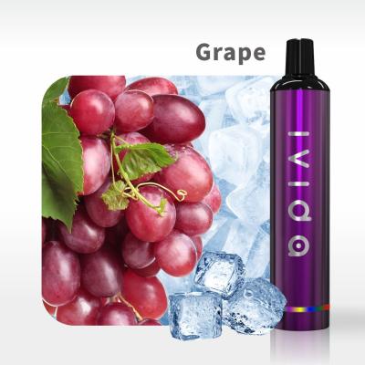 China 1.2Ω Portable Fruits Flavor Disposable E Cigarette Rechargeable Grape Flavor for sale