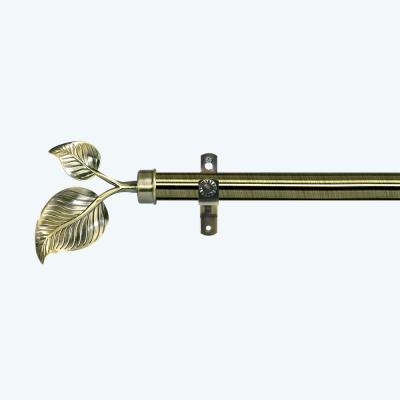 China leaves curtain finial Custom curtain rod and curtain accessories single bracket for sale