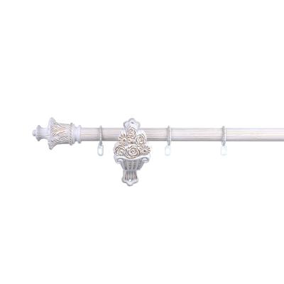 China Antique Color Metal Pipe 28MM Curtain Rods Customized Length For Hotel Renovation for sale