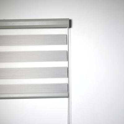 China Dark Gray Light Control Zebra Roller Curtains For Windows for sale