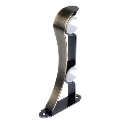 China Stainless Steel Extendable Double Curtain Pole Brackets for sale