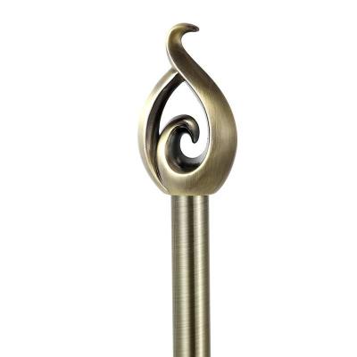 China Simple 16mm Heart Tear Type Stainless Steel Exquisite Curtain Rod for sale