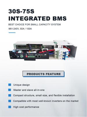 Китай GCE 75S 100A 144v Integrated BMS Lifepo4 / NMC / LTO Batteries High Voltage Battery Management System продается