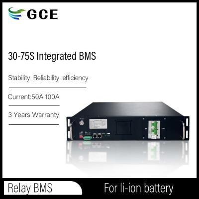 China BMS de alta voltagem avançado 75S 240V 50A BMS integrado com função paralela Solução de energia para energia solar BESS UPS à venda