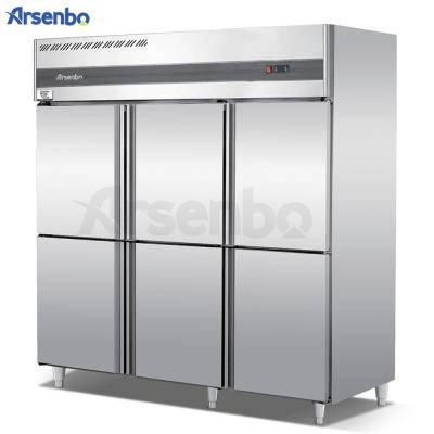 China CE SUS201 Kitchen Fridge Freezer Multipurpose Freestanding With 6 Doors for sale