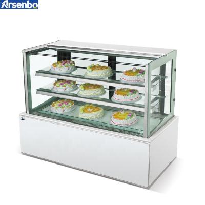 China Practical 50HZ Small Cake Display Counter , Vertical Glass Chiller Cake Showcase for sale