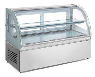 China Anticorrosive Pastry Table Top Cake Display Chiller Practical Glass Material for sale