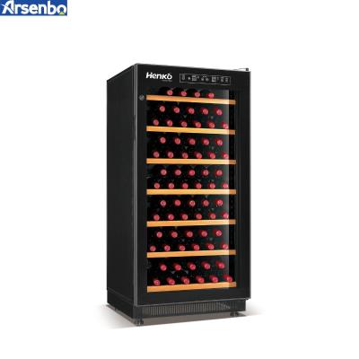 China Household 175W Wine And Beverage Fridge , Anticorrosive Single Zone Wine Cooler for sale