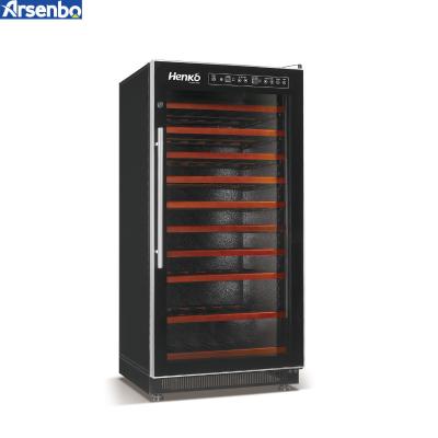 China Soundless 160W Wine Cooler Refrigerator Single Zone Freestanding for sale