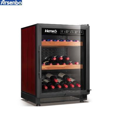 China Soundless Freestanding Wine Cooler Fridge , 160W Under Counter Wine Refrigerator for sale