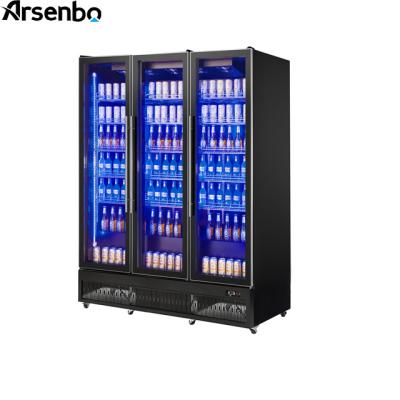 China CE 1000L Commercial Display Refrigerator 3 Door 220V Practical for sale