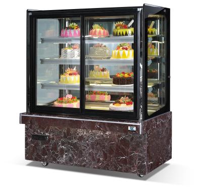China Refrigerador de exhibición de escaparate de pastel comercial 2 estantes enfriador de panadería en venta