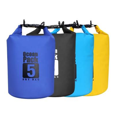 China Blue Black Yellow PVC Waterproof Dry Bag For Outdoor Adventures OEM for sale