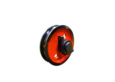 China Overhead Crane Spare Parts , High Performance Steel Forged Cast Iron Wheels for sale