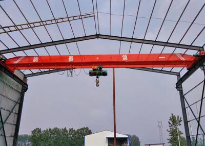 China 5T Single Girder Bridge Crane / Overhead Lifting Equipment With Electric Hoist for sale