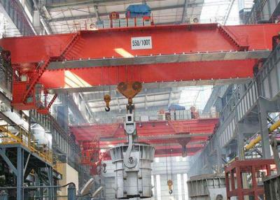 China 50T Cabin Controlled Overhead Bridge Crane For Metallurgical / Foundry for sale