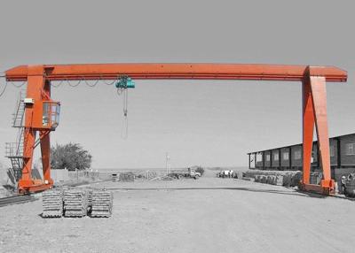 China 32 Ton Single Beam Gantry Crane / Lift MH Box Type With Electric Hoist for sale