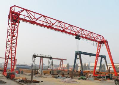 China Truss Type Single Beam Door Crane , 20m Span Electric Mobile Goliath Crane for sale