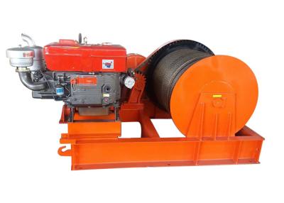 China Portable Variable Speed Diesel Engine Power Trailer Factory Winch For Cable Pulling for sale