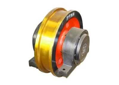 China Overhead Crane Spare Parts / Rail Trolley Wheels Casting Or Forging Type for sale