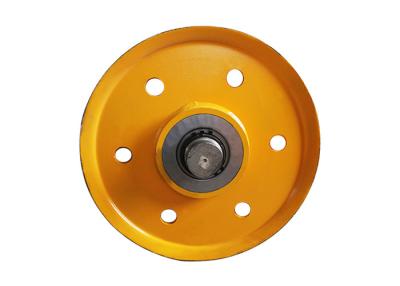 China Wear Resistant Bridge Crane Spare Parts , Forged & Casted Steel Crane Wheels for sale