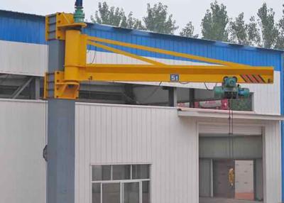China Movable Wall Mounted Jib Crane With Hoist Remote Control 3 Phase 380V 50hz for sale