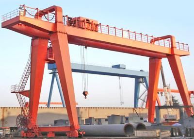 China Workshop Double Beam Driven Gantry Crane 10 Ton With Electric Trolley for sale