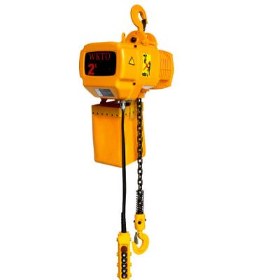 China Moveable 7.2m/Min 2T Electric Chain Hoist With Trolley for sale