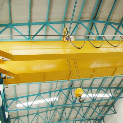 China Cuerda de alambre industrial que tira de la grúa de arriba de la viga doble eléctrica de 20 toneladas en venta