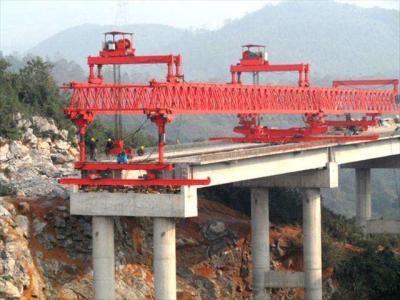 China 5m/Min Travel Highway Bridge Launching Crane Wire Rope Sling Type à venda