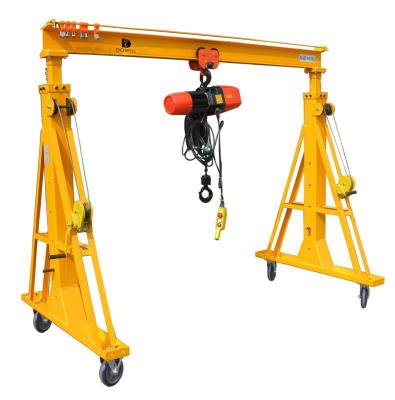 China 5t Lifting Warehouse Manual Portable Gantry Crane Remote Control for sale
