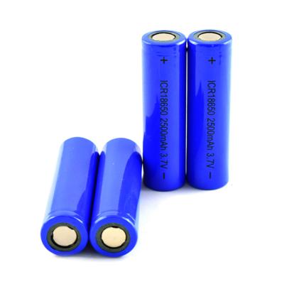 China Rechargeable 18650 Battery 3.7 V 2500mah For Flashlight Power Banks for sale