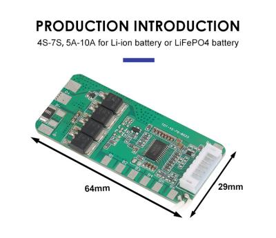 China PCM BMS For 18650 Battery Protection Board 5A-10A With Balance for sale