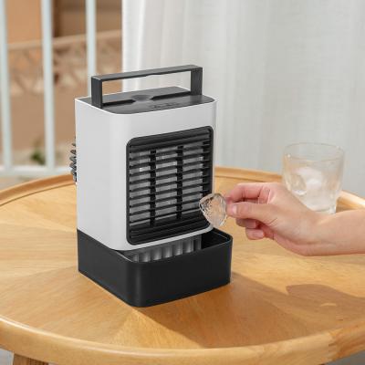 China AC DC Solar Powered Water Cooler Rechargeable 18650 Battery Water Cooling Mist Fan for sale