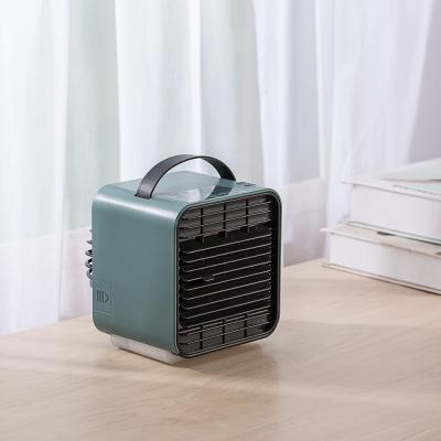 China Mini Portable Personal Space Air Cooler Fan Rechargeable Cooling Fan with Warm Night light for sale