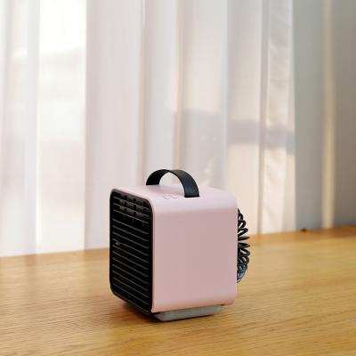 China Rechargeable Stand Air Cooler Fan with LED Night Light for sale