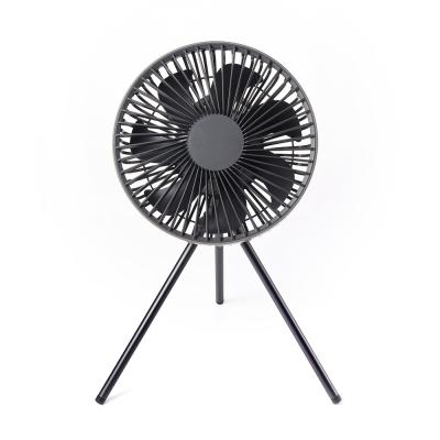 China Tripod Battery Operated Pedestal Fan Rechargeable 10000mAh Bedroom Camping for sale