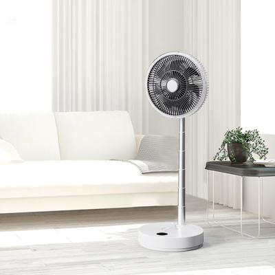 China 10000mAH Rechargeable Floor Standing Fans Oscillating Timmer Standing Fan Folding for sale