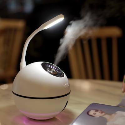 China 3 In 1 Usb Ultrasonic Humidifier 300ml Mini 2000mah Colour Changing Light Diffuser for sale