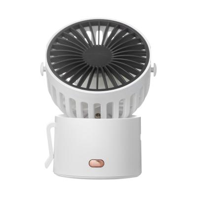 China 5 Vane Portable USB Fan Rechargeable Air Cooler 1000mah Battery Hand Free Fan for sale