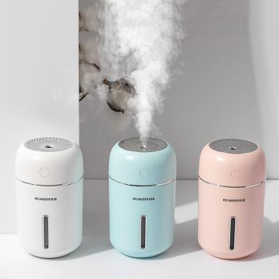 China USB Portable Cool Mist Humidifier 280ml Warm Home Night Light Car for sale
