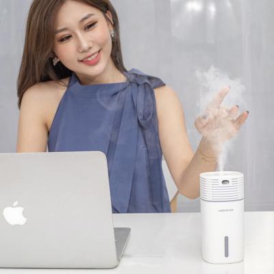 中国 H2o 500mlの超音波空気加湿器の卓上は軽い香りの拡散器USB力を導いた 販売のため