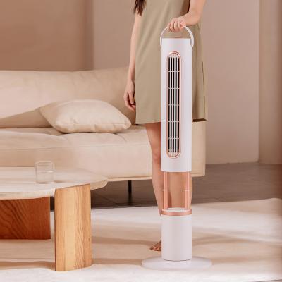China Bladeless Air Circulator Cooling Fan 10000mAh Tower Remote Control Oscillating Fan for sale