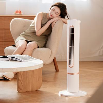 China Rechargeable Bedroom Standing Fan Polymer Battery 10000mAh Office Tower Fan for sale
