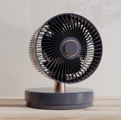 China Plastic ABS Rechargeable Table Fan 10000mAh 5W Mini Usb Remoter Controller for sale