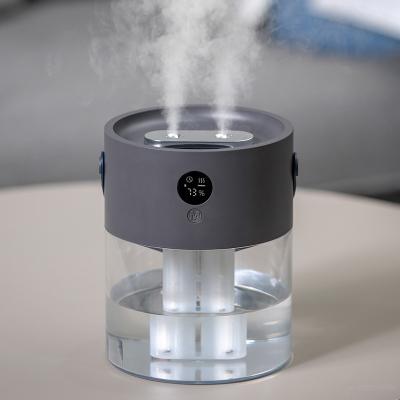 China USB Ultrasonic Air Humidifier 2000ml Wireless 4000mAh Rechargeable Portable Humidifier for sale